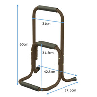 エイ・アイ・エス サポートスタンド ロータイプ 手すり ブラウン SSL-002 BR 1台（直送品）