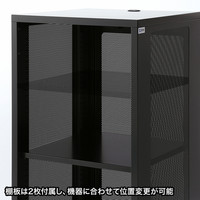 サンワサプライ 機器収納 サーバーラック （高さ1000） CP-SBOX3 幅500×奥行500×高さ1000mm 1台（直送品）