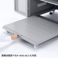 【アウトレット】サンワサプライ W800 スライダー棚付きサーバーボックス CP-SVBOX801 幅800×奥行700×高さ1000mm 1台（直送品）