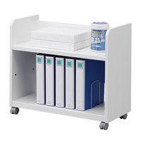 サンワサプライ 幅可変デスク下ファイルワゴン WG-303 幅680～1080×奥行300×高さ600mm 1台（直送品）