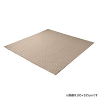 イケヒコ ラグ 3畳タイプ 洗える 無地 『コルム』 ベージュ 約200×250cm ホットカーペット対応 1291300026501 1枚（直送品）