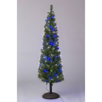 タカショー ガーデンツリー ホワイト＆ブルー 180cm LIT-T02L（直送品）