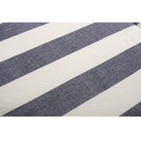 イケヒコ 車用カークッション ボーダー 綿100%『ロカ ベンチシート用』 ネイビー 約53×45cm 1個（直送品）