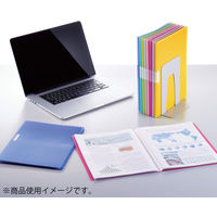 コクヨ クリヤーブックモッテ 固定式 A4縦 10ポケット ライトピンク ラ-LM10LP 1セット(1冊×20)