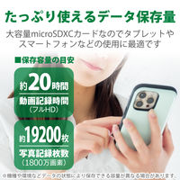 エレコム MicroSDXCカード/データ復旧サービス付/UHS-I MF-MS128GU11R 1個（直送品）
