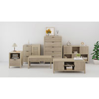 【軒先渡し】ROOMY チェスト 5段 幅800×奥行400×高さ1200mm サンド BY-DR1523-1 1台（直送品）