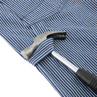 コーコス信岡 ライトストレッチヒッコリー 半袖ツナギ ショート丈 SS ネイビー D-7104 1着（直送品）