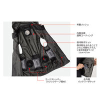 コーコス信岡 ボルトクール 半袖ブルゾン(ペルチェ ネックホルダー付) 4XL ホワイトカモ D-330 1着（直送品）