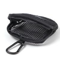 メッシュミニポーチ ブラック LAKOLE/ラコレ