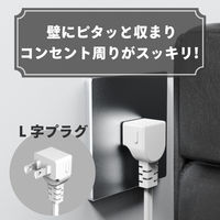 トップランド 延長コード 電源タップ 2m 4個口 個別スイッチ USB付 雷ガード 抗菌 STPC200-WT 1個