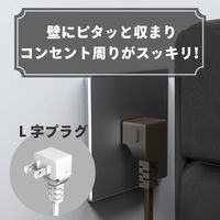 トップランド 延長コード 電源タップ 2m 4個口 個別スイッチ USB付 雷ガード 抗菌 STPC200-BR 1個