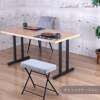 エイ・アイ・エス テーブル脚 金属角枠脚 IIタイプ 幅630×奥行85×高さ695mm ブラック TBK-IIN BK 1セット(2本入)（直送品）