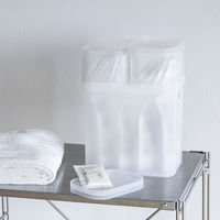 無印良品 再生ポリプロピレン入りメイクボックス用フタ Ｌ 約１５７×２３２×２０ｍｍ 1セット（1個×2） 良品計画