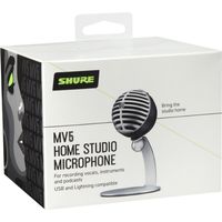 SHURE デジタル・コンデンサー・マイクロホン MV5DIG-A 1個（直送品）