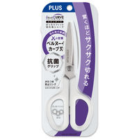 プラス はさみ フィットカットカーブスタンダード抗菌グリップホワイト 35735 1本