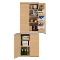 【軒先渡し】フナモコ キッチンストッカー 幅605×奥行445×高さ1800mm エリーゼアッシュ SSA-607 1台（直送品）