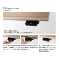 【組立設置込】コクヨ シークエンス スタンダード フルスペックレバー 舟底エッジ 幅1450×奥行675mm NLナチュラル×BK 1台（直送品）