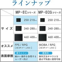 エレコム ベーシックマウスパッド/250mm×210mm/スムースクロス×裏黒 MP-EC01BK 1個（直送品）