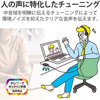 エレコム USBオーディオ変換アダプタ/0.15m/ブラック USB-AADC02BK 1個（直送品）