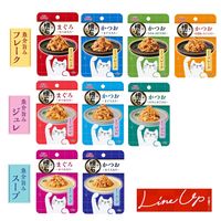 懐石レトルト かつお ささみとまぐろ入り 魚介旨みジュレ 40g 6袋 ペットライン キャットフード ウェット パウチ