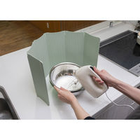 ビーワーススタイル すっきり暮らす油はねガード IH専用 パネル6枚タイプ 日本製 グリーン AB-170020S 1個（直送品）