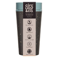 アイティインターナショナル 水筒 約 340ml CircularCup SDGs ブルー 422585 1個（直送品）