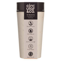 アイティインターナショナル 水筒 約 340ml CircularCup SDGs ブラック 422588 1個（直送品）