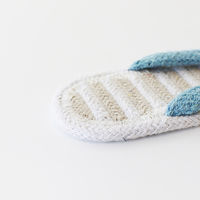 トモ・コーポレーション スリッパ コットンサンダル アニマル 耳付き ハンドメイド シロクマ 423381 1個（直送品）