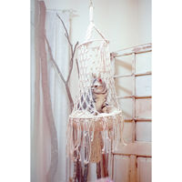 トモ・コーポレーション ハンモック マクラメ編み キャットハンギングベッド ラティス 猫 424337 1個（直送品）