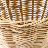 トモ・コーポレーション バスケット ラタン カゴ網 取っ手付き 425423 1個（直送品）