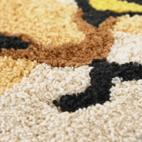 トモ・コーポレーション 玄関マット 41×48cm 室内 ねこ フェイス スナネコ 428158 1個（直送品）