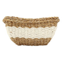 トモ・コーポレーション バスケット フルーツバスケット スクエア かご 収納 ホワイト 449263 1個（直送品）