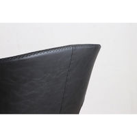 【軒先渡し】東馬 ARM ラウンド(回転)チェア ブラック 54685250 1台（直送品）