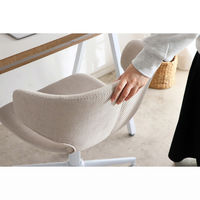 【軒先渡し】東馬 TMレイド ワークチェア ホワイトベージュ 54689180 1台（直送品）