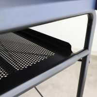 【軒先渡し】東馬 テスタ デスク 幅1220×奥行560×高さ810mm ブルー 54691720 1台（直送品）