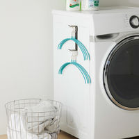 清水産業 ノンスリップハンガーがからみにくい収納フック ブラック 18818 1個（直送品）