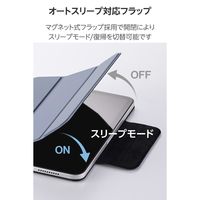 エレコム iPad mini ケース 8.3インチ(A17 Pro) 軽量 薄型 TB-A25SWVPF2BG 1個