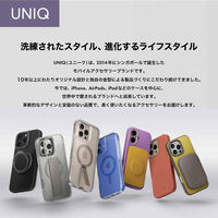 iPhone 17 Pro UNIQ 耐衝撃 Magsafe対応 スリムPUレザーケース  ダラスブラック（直送品）