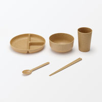 無印良品 レンジで使える ヤシの端材を使った ボウル ２個組 良品計画