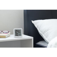 温湿度計 ドリテック デジタル温湿度計 熱中症 リテーモ・ライト ホワイト 1個