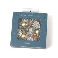 クリスマス　ドライリース(18cm) ナチュラル LAKOLE/ラコレ