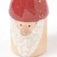 クリスマス　(LEDライト付き)ひげ布サンタ レッド LAKOLE/ラコレ