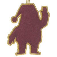 クリスマス　刺繍オーナメント(サンタ) LAKOLE/ラコレ