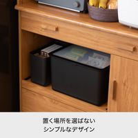 フタ付きストックケース 米びつ（インナーセット）10kg グレー LBK-50_Gy 1個 日本製 計量カップ付き ライクイット