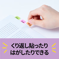 スリーエム(3M) ポストイット フィルムふせん 付箋 インデックス 厚口 透明 38mm×25mm メタリックカラー2 1パック 686-FO2