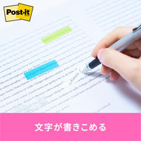 スリーエム(3M) ポストイット フィルムふせん 付箋 透明見出し 44mm×12mm マルチカラー4 1箱 688MC-4