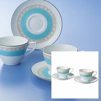【ギフト包装】ノリタケカンパニーリミテド　ノリタケ　ハミングブルー　ペアカップ＆ソーサー　210135034　1個（直送品）