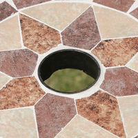 不二貿易 モザイクテーブル 幅610×奥行610×高さ695mm 星柄 10655 1台（直送品）