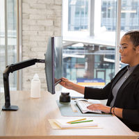 エルゴトロン MXV モニターアーム スリムタイプ マットブラック 34インチ(3.2～9.1kg)まで VESA規格対応 45-486-224 1台