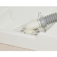 カクダイ ガオナ 洗濯機用排水トラップ用エルボ 内径31・36ミリ兼用 バンド付き 10個入 原状回復 GA-LF046 1セット(10個)（直送品）